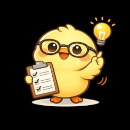 比較のポイントをひらめいたひよこ