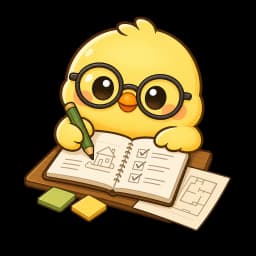 注文住宅の契約前資料を確認するひよこ